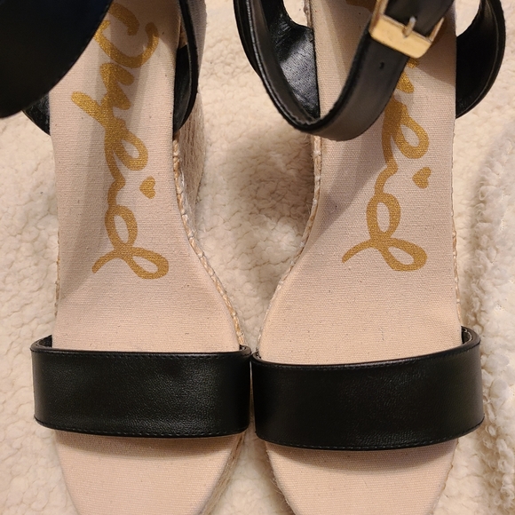 Qupid wedge sandal size 7.5 black - Picture 4 of 9